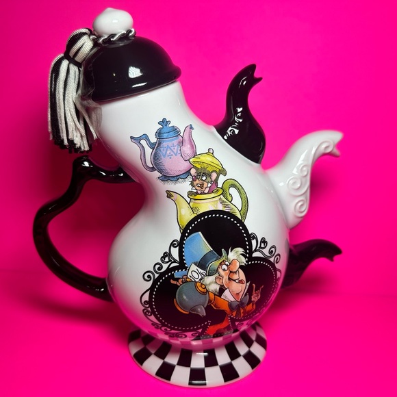Disney Parks Original Triple Spout limited Edition Tea pot Alice in wonderland - Picture 2 of 7